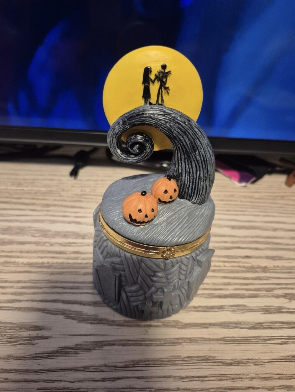 Nightmare Before Christmas Jack Skellington Halloween Trinket Box - Picture 2 of 11